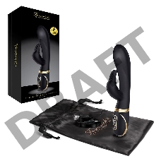 Черный вибратор-кролик с эффектом нагрева Warming Rabbit Vibrator