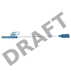 Черный кожаный стек - 62 см.