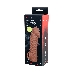 Насадка KOKOS реалистичная с дополнительной стимуляцией, TPE, телесная, 15.6 см