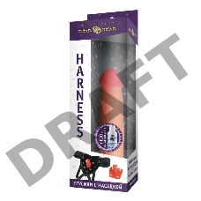 Комплект HARNESS трусики с насадкой из киберкожи №78 и лубрикант 100 мл