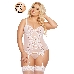 Корсет и стринги SoftLine Collection Brenda, белый, XXL