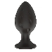 Пробка анальная Силиконовая черная M (7.2*3.5cm) 3304-02