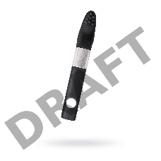 Вибратор клиторальный Qvibry 8Gb USB памяти, силикон, черный, 12 см