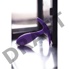 Анальная втулка Штучки-дрючки, водонепроницаемая, силикон, фиолетовая, 7,2 см, Ø 2 см