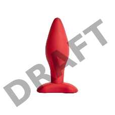 Анальная пробка Matter, 3 x 9 см , цвет бордовый