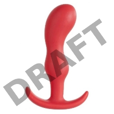 Красный плаг изогнутой формы - 10 см.