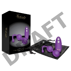 Фиолетовые вагинальные шарики с пультом ДУ