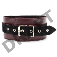 Бордовый ошейник Maroon Collar On The Strap Бордовый ошейник Maroon Collar On The Strap