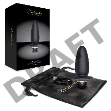 Черный анальный виброплаг Booty Plug