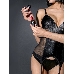 Корсаж с трусиками из материала wet look (My Shadow) (S/M)