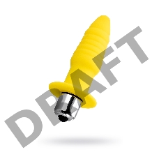 Анальная вибровтулка ToDo by Toyfa Lancy, силикон, желтая, 11 см