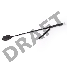 Чёрный стек со шлепком-ладошкой - 70 см.