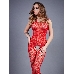 Боди-комбинезон красный мелкий рисунок (Impulse)