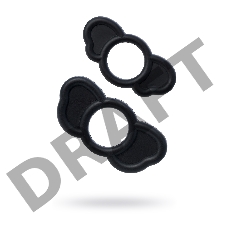 Набор эрекционных колец Sexus Men ELEPHANT RINGS, силикон, чёрный