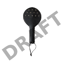 Черная шлепалка Barb с шипами - 30 см.