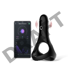 Виброкольцо Magic Motion Rise черное