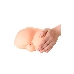 Мастурбатор реалистичный TOYFA Juicy Pussy Monique, с вибрацией,  вагина и анус,TPR, телесный, 17 см